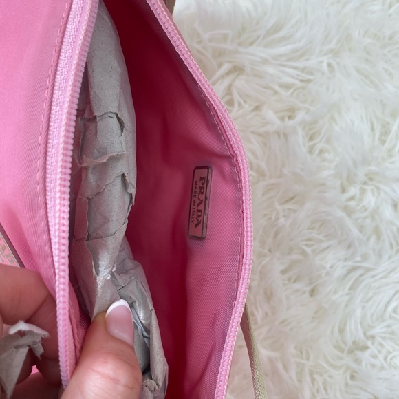 Pink Prada Nylon Tessutto Pouchette - Picture 4 of 6